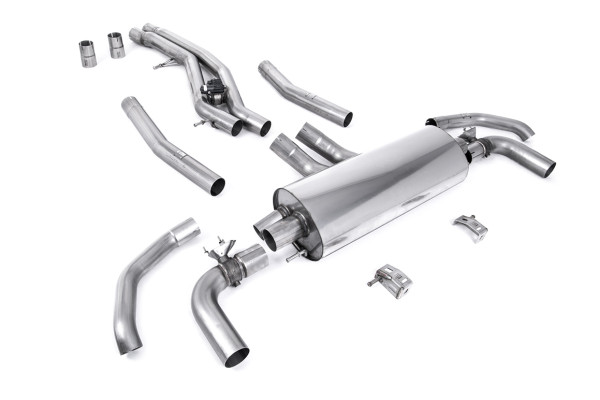 Milltek SSXAU1027 Front Pipe-back - Audi SQ8 4.0 V8 Bi-Turbo (Non OPF / GPF Equipped Models) (2020