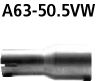 Bastuck A63-50.5VW Audi A4 / S4 B6/B7 A4 B6/B7 (Bj. 2000-2008) 6 Zyl. 2WD außer Diesel Limousine, Av