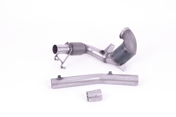 Milltek SSXVW563 Cast Downpipe with HJS High Flow Sports Cat - Audi A1 40TFSI 5 Door 2.0 (200PS) wi