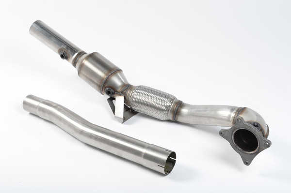 Milltek SSXAU204 Cast Downpipe with HJS High Flow Sports Cat passend für: Audi TT Mk2 TTS quattro (
