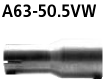 Bastuck A63-50.5VW Audi A4 / S4 B6/B7 A4 B6/B7 (Bj. 2000-2008) 6 Zyl. Quattro Limousine, Avant (8E)