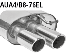 Bastuck AUA4/B8-76EL Audi A4 B8 / A5 B8 A4/A5 B8 (ab B. 2008) 4 Zyl. Diesel 2 Endschalldämpfer LH+RH
