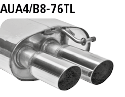 Bastuck AUA4/B8-76TL Audi A4 B8 / A5 B8 A4/A5 B8 (ab B. 2008) 6 Zyl. Diesel außer A5 B8 Sportback En