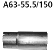 Bastuck A63-55.5/150 Audi A4 B8 / A5 B8 A4/A5 B8 (ab B. 2008) 4 Zyl. Benziner Turbo 2 Endschalldämpf