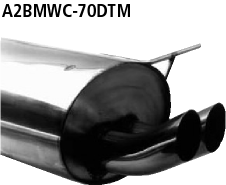 Bastuck A2BMWC-70DTM BMW 3er E36 Compact 323ti Compact Endschalldämpfer DTM mit Doppel-Endrohr 2 x Ø