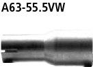 Bastuck A63-55.5VW Volkswagen Golf 4 Golf 4 Variant Adapter Endschalldämpfer auf Serienanlage auf Ø