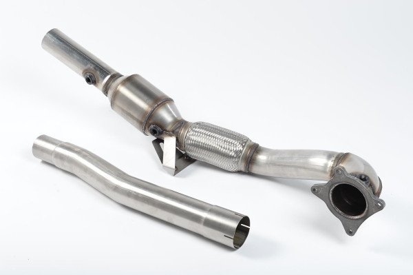 Milltek SSXAU204 Cast Downpipe with HJS High Flow Sports Cat - Audi TT Mk2 TTS quattro (2008 - 2014