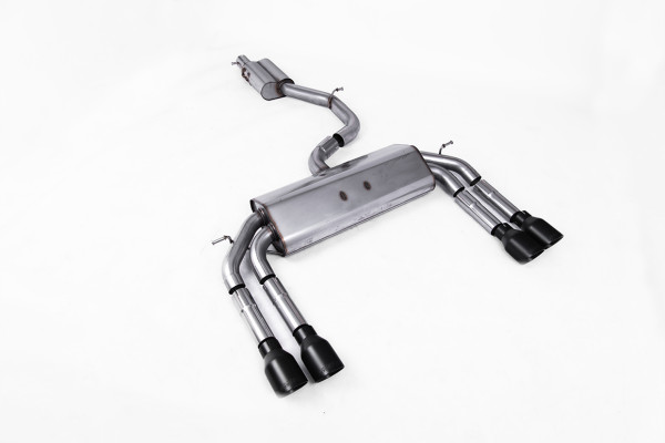 Milltek SSXAU546 Cat-back Quad 100mm GT100 passend für: Audi S3 2.0 TFSI quattro Saloon & Cabrio 8V/