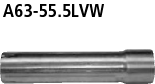 Bastuck A63-55.5LVW Audi A4 B5 A4 B5 + Avant nicht Quattro Bj. 1994-2000 Adapter V6-Motor 1 Katansch