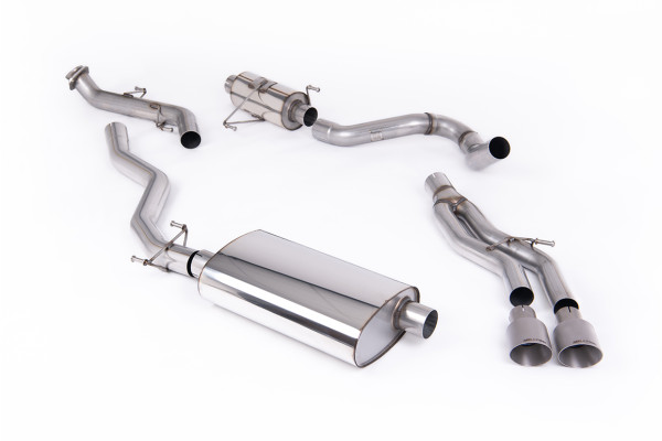 Milltek SSXTY215 Cat-back Dual 100mm GT100 passend für: Toyota Tacoma 2.4L Turbo Hybrid Crew Cab (5f