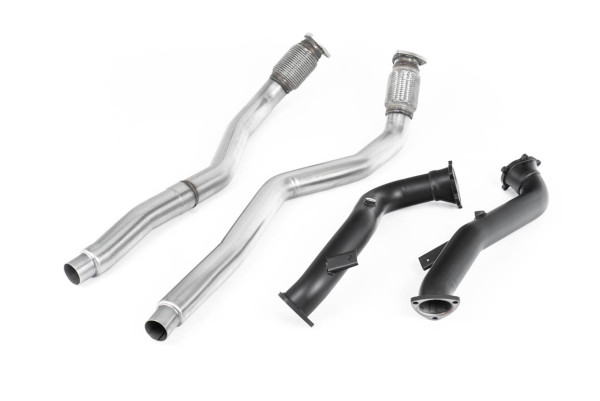 Milltek SSXAU634 Large-bore Downpipes and Cat Bypass Pipes - Audi RS7 C7 Sportback 4.0 V8 TFSI bitu