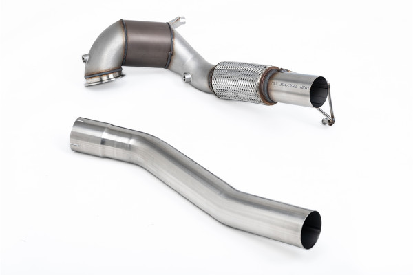 Milltek SSXVW761 Large Bore Downpipe and Hi-Flow Sports Cat passend für: Volkswagen Golf Mk8 GTi (2