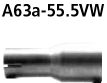 Bastuck A63a-55.5VW Audi A4 / S4 B6/B7 A4 B6/B7 (Bj. 2000-2008) 6 Zyl. Quattro Limousine, Avant (8E)