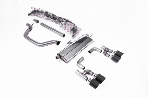 Milltek SSXVW697 Cat-back 115 JET passend für: Volkswagen Golf Mk8 GTi (Golf R Style Quad Outlet Sys