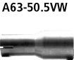 Bastuck A63-50.5VW Volkswagen Golf 5 Golf 5 incl. Golf 5 plus Diesel + 1,6l FSI Adapter Komplettanla