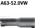 Bastuck A63-52.0VW BMW 1er E88 118i / 120i E88 Cabrio Adapter Komplettanlage auf Serienanlage auf Ø