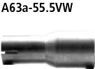 Bastuck A63a-55.5VW Volkswagen Golf 4 Golf 4 Variant Adapter Komplettanlage auf Kat auf Ø 55.5 mm
