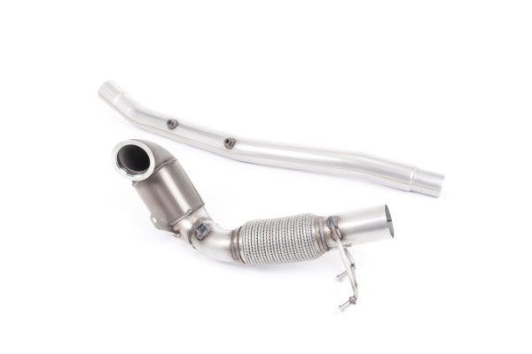 Milltek SSXVW513 Large Bore Downpipe and Hi-Flow Sports Cat - Volkswagen T-Roc R 2.0TSI 300ps (with