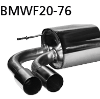Bastuck BMWF20-76 BMW 1er F20/F21 (inkl. M135i / M140i) 1er F20/F21 2.0l Turbo Facelift LCI ab 07/20