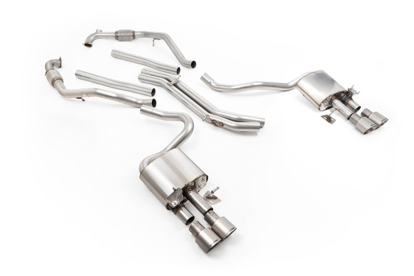 Milltek SSXAU1158 Cat-back Quad 100mm GT100 passend für: Audi S5 3.0 V6 Turbo Coupe Only B9 (NON GPF