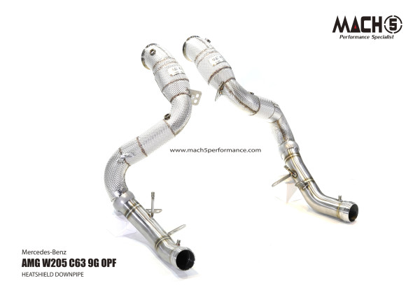 Mach5 Downpipe Mercedes AMG C63 W205 9-Gang OPF Catless