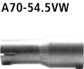 Bastuck A70-54.5VW Hyundai i30 i30 PD 1.0/1.4 T-GDI ab Baujahr 2017 Adapter für Komplettanlage auf S