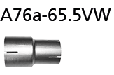 Bastuck A76a-65.5VW Volkswagen Golf 7 Golf 7 GTI Adapter Performance Katalysator / Katalysator-Ersat