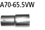 Bastuck A70-65.5VW Audi TT TT 8J TTS 2.0l Turbo Adapter Endschalldämpfer auf Serienanlage auf Ø 65.5