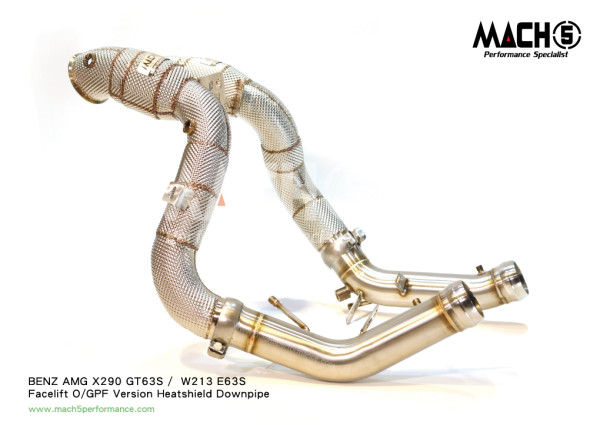 Mach5 Downpipe Mercedes AMG X290 GT63S / W213 E63S OPF Catless