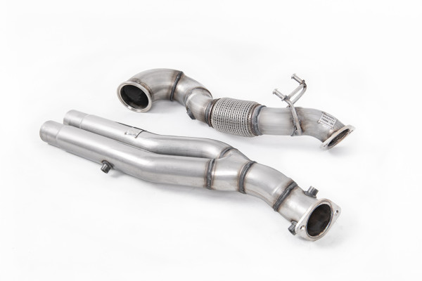 Milltek SSXAU817 Large-bore Downpipe and De-cat - Audi TT Mk3 TTRS 2.5TFSI Quattro (OPF/GPF Models)