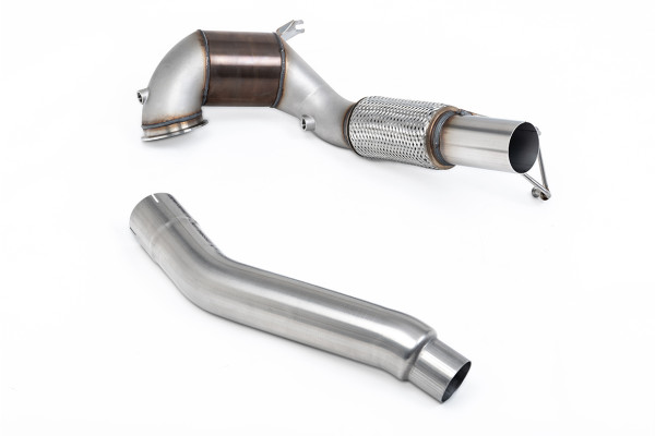 Milltek SSXVW766 Large Bore Downpipe and Hi-Flow Sports Cat passend für: Volkswagen Golf Mk8 GTi (2