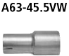 Bastuck A63-45.5VW Ford Focus 1 Focus 1 Schrägheck 1,4l / 1,6l Zetec (Bj. 1998-2004) Adapter Endscha