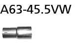 Bastuck A63-45.5VW BMW Mini R56 Mini R56 Cooper Clubman Adapter Komplettanlage auf Kat bzw. Endschal