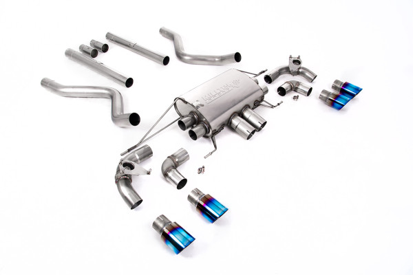 Milltek SSXLR118 Particulate Filter-back Quad 90mm GT90 passend für: Land Rover / Range Rover Defend