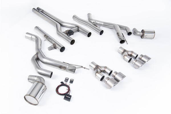 Milltek SSXDOD103 Front Pipe-back Quad 100mm GT100 passend für: Dodge / RAM Challenger SRT Hellcat (