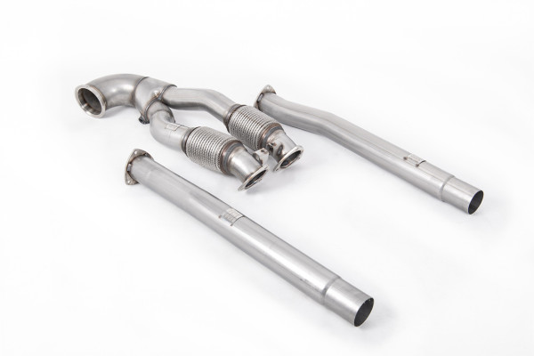 Milltek SSXAU888 Large-bore Downpipe and De-cat - Audi RS3 Saloon / Sedan 400PS (8V MQB) - Non-OPF/