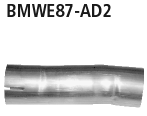 Bastuck BMWE87-AD2 BMW 1er E81 / 1er E87 116i / 118i / 120i ab Bj. 02/2007 Adapter Endschalldämpfer
