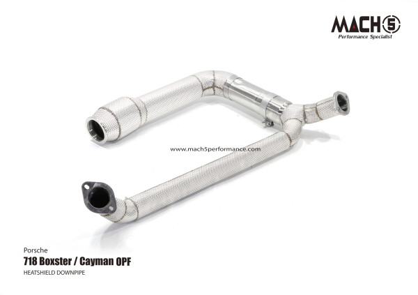 Mach5 Downpipe Porsche 718 Boxster / Cayman OPF 2.0T Catless