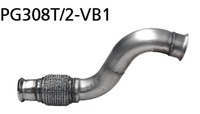 Bastuck PG308T/2-VB1 Peugeot 308 308 GTI THP 270 Verbindungsrohr vorne