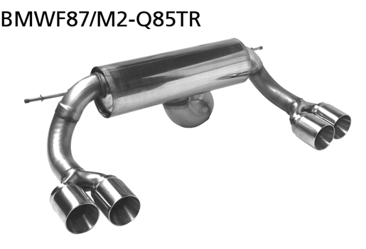 Bastuck BMWF87/M2-Q85TR BMW 2er M2 M2 (F87) Endschalldämpfer mit Doppel-Endrohr RACE 2 x Ø 85 mm LH