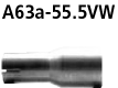 Bastuck A63a-55.5VW Audi A4 / S4 B6/B7 A4 B6/B7 (Bj. 2000-2008) 4 Zyl. 2WD Limousine, Avant (8E) / C