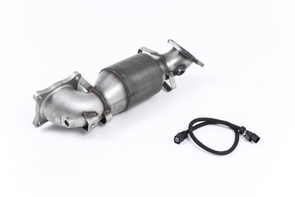 Milltek SSXHO230 Cast Downpipe with HJS High Flow Sports Cat - Honda Civic Type R FK2 Turbocharged