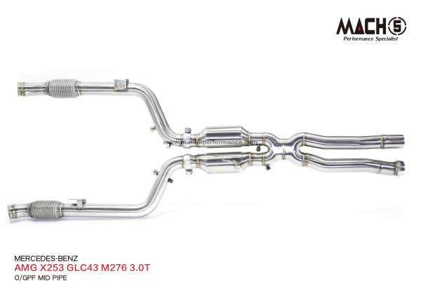 Mach5 OPF Delete Pipe Mercedes AMG X253 GLC43 M276 3.0T Catless