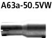 Bastuck A63a-50.5VW Audi A4 / S4 B6/B7 A4 B6/B7 (Bj. 2000-2008) 4 Zyl. 2WD Limousine, Avant (8E) / C