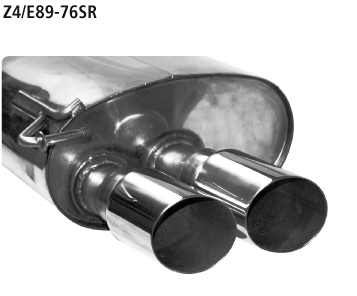 Bastuck Z4/E89-76SR BMW Z4 E89 Z4 E89 6 Zyl. sDrive23i/sDrive30i Endschalldämpfer mit Doppel-Endrohr