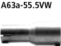 Bastuck A63a-55.5VW Audi TT TT 8N nicht Quattro Adapter Komplettanlage auf Kat auf Ø 55.5 mm
