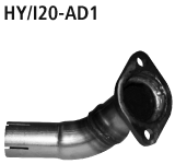 Bastuck HY/I20-AD1 Hyundai i20 i20 inkl. Facelift Adapter Endschalldämpfer auf Serie Ø 42.5 mm