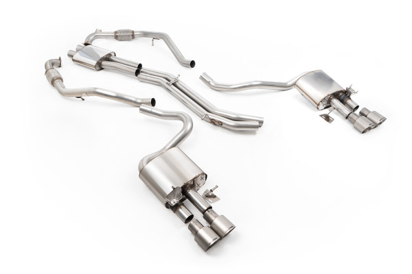 Milltek SSXAU1165 Cat-back Quad 100mm GT100 passend für: Audi S5 3.0 V6 Turbo Coupe Only B9 (NON GPF