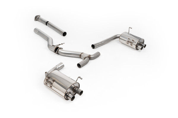 Milltek SSXSB155 Cat-back Quad 100mm GT100 passend für: Subaru Impreza WRX (VB) 2.4T Boxer (USDM Onl
