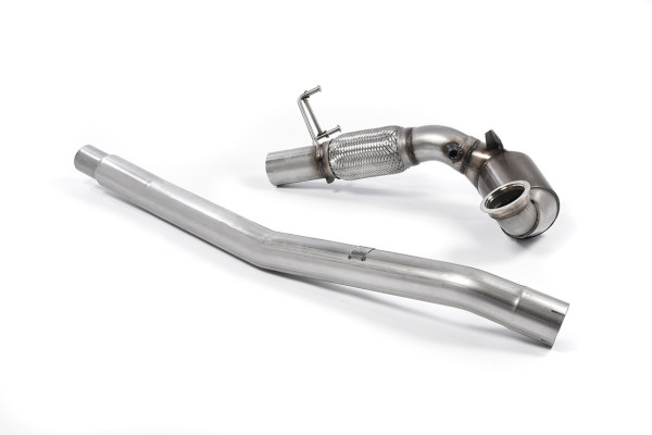 Milltek SSXVW397 Large Bore Downpipe and Hi-Flow Sports Cat - Volkswagen Golf MK7.5 GTi (Non Perfor